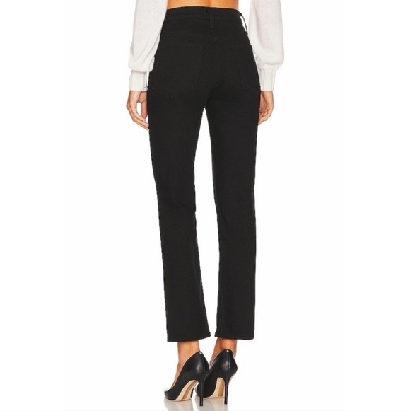 NWOT MOTHER The Tomcat Ankle Black Denim Buttonfly Stretch Jeans - Picture 4 of 16